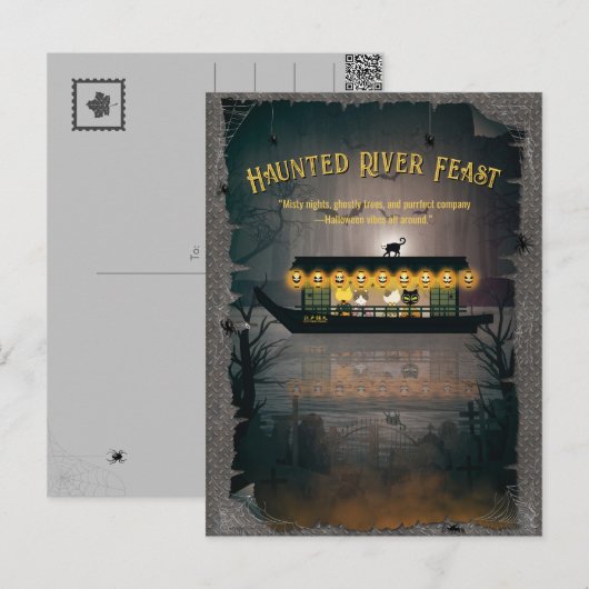 Graveyard Cruise Feiertagspostkarte (Vorne/Hinten)