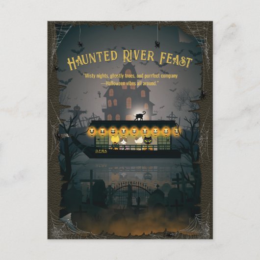 Graveyard Cruise Feiertagspostkarte (Vorderseite)