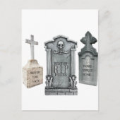 GRAVEYARD EPITAPHS FUNNY GRABSTEIN DRUCKEN POSTKARTE (Vorderseite)