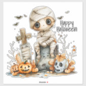 Graveyard Giggles - Ein Mama-Halloween-Moment Aufkleber (Blatt)