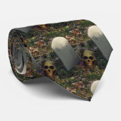 Graveyard Halloween-Krawatte Krawatte (Gerollt)