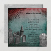 Graveyard-Halloween-Party Einladung (Vorne/Hinten)