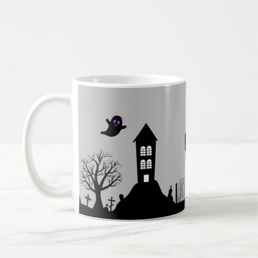 Graveyard Halloween-Tasse Kaffeetasse (Links)