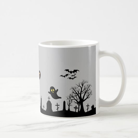 Graveyard Halloween-Tasse Kaffeetasse (Rechts)