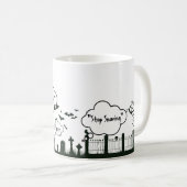 Graveyard Halloween-Tasse Kaffeetasse (VorderseiteRechts)