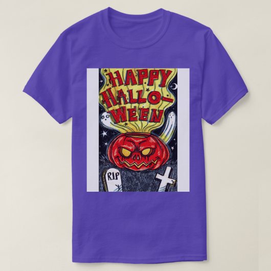 Graveyard O Lantern mit Geistern T-Shirt (Design vorne)