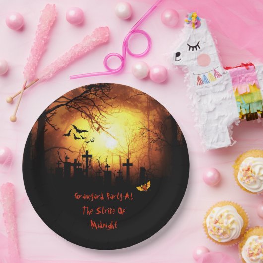 Graveyard-Party Halloween Pappteller (Party)