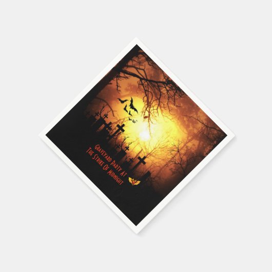 Graveyard-Party Halloween Serviette (Ecke)