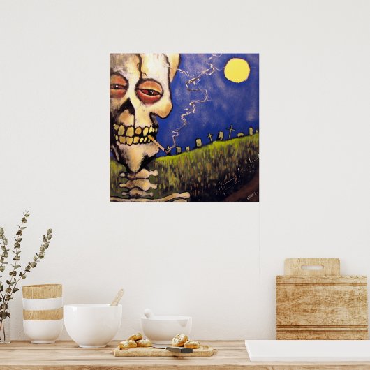 Graveyard Poet Poster von Angry Johnny (Küche)