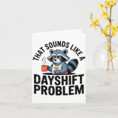 Graveyard Raccoon Funny Work Humor That Sounds Lik Karte (Gelbe Blume)