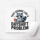 Graveyard Raccoon Funny Work Humor That Sounds Lik Mousepad (Mit Mouse)