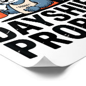 Graveyard Raccoon Funny Work Humor That Sounds Lik Poster (Ecke)