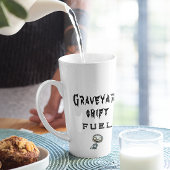 Graveyard Shift Fuel White Halloween Milchtasse
