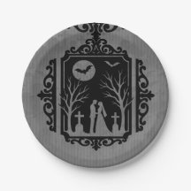 Graveyard Vows Black & Gray Gothic Wedding