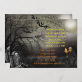 Graveyard Zombie Halloween-Party Einladung (Vorne/Hinten)