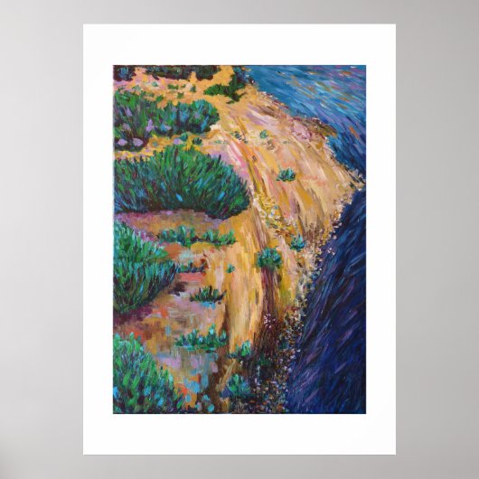 Gravière an Bord von Loire Poster (Vorne)