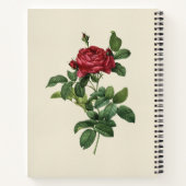 Gravieren Vintager Rose Notizblock (Rückseite)