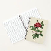 Gravieren Vintager Rose Notizblock (Innenseite)