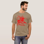 Gravieren von Drachen - Rot T-Shirt (Vorne ganz)
