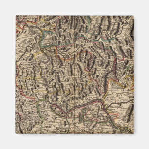 Gravierkarte des Rheintales Magnet