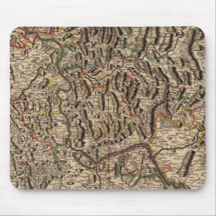 Gravierkarte des Rheintales Mousepad