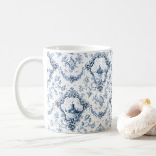 Gravierseil mit Windmühle und Boote-blau Kaffeetasse