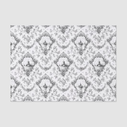 Gravierseil mit Windmühle und Boote-grau Seidenpapier (Vorderseite)