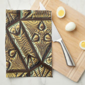 Graviert 2 Küchentücher (Viertel Falte)