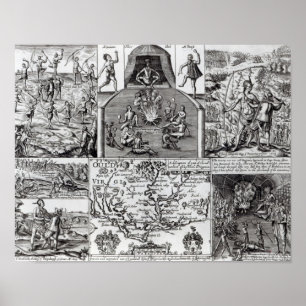 Graviert durch Robert Vaughan Poster