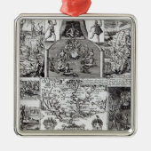 Graviert durch Robert Vaughan Silbernes Ornament (Vorne)