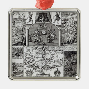 Graviert durch Robert Vaughan Silbernes Ornament