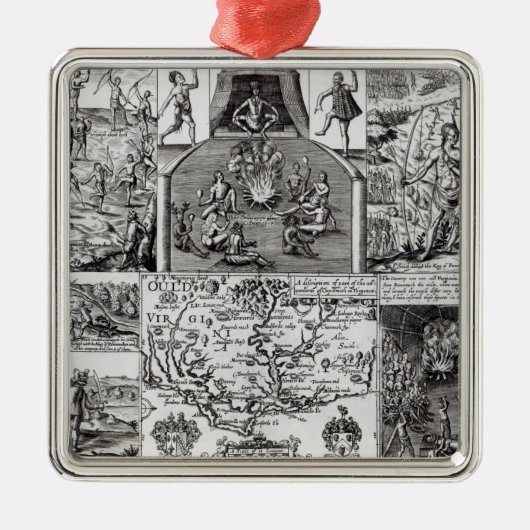 Graviert durch Robert Vaughan Silbernes Ornament (Vorne)