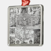 Graviert durch Robert Vaughan Silbernes Ornament (Links)