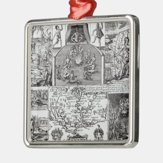 Graviert durch Robert Vaughan Silbernes Ornament (Links)