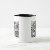 Graviert durch Robert Vaughan Tasse (Zentrum)