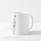 Gravierte Birch Tree Kaffee-Tasse Kaffeetasse (VorderseiteRechts)