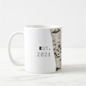 Gravierte Birch Tree Kaffee-Tasse Kaffeetasse (Links)