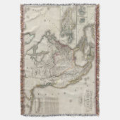 Gravierte Karte von Nordamerika Decke (Vorderseite Vertikal)