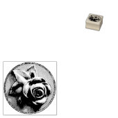 Gravierte Rose Gummistempel (Stempel)