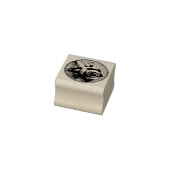 Gravierte Rose Gummistempel (Stempel)
