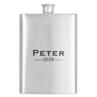 Gravierte Trauzeugen Silver Flask