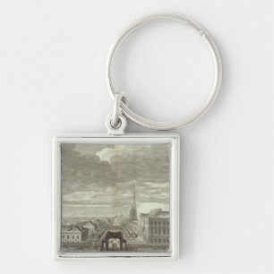 Gravierter Blick auf Sankt Petersburg 6 Schlüsselanhänger