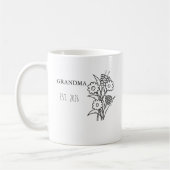 Gravierter Kaffeebecher Geburtsblumen-Becher, Pers Kaffeetasse (Links)