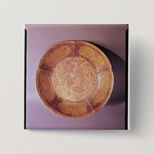 Gravierter Teller, Tang-Dynastie Button (Vorderseite)