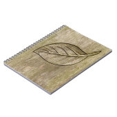 Graviertes Blatt Notizblock (Linke Seite)