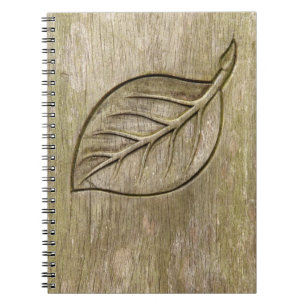 Graviertes Blatt Notizblock