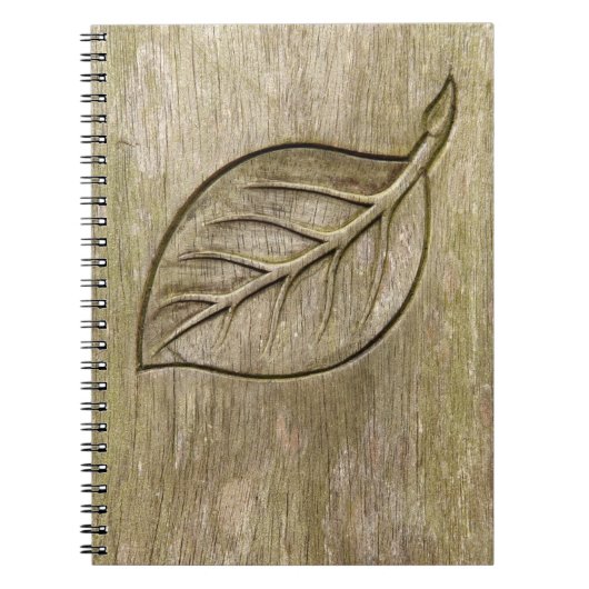 Graviertes Blatt Notizblock (Vorderseite)