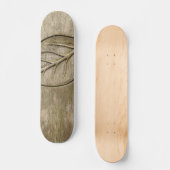 Graviertes Blatt Skateboard (Vorderseite)