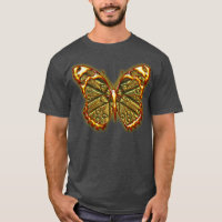 Graviertes Shirt des Schmetterlings-1
