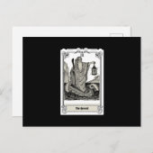 Gravierungszeichen Tarot Hermit IX Postkarte (Vorne/Hinten)